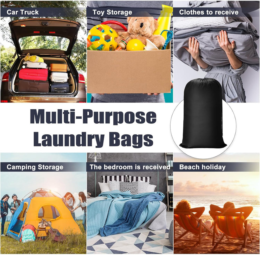 Sanwuta 80 Pcs Large Laundry Bags Bulk,Black