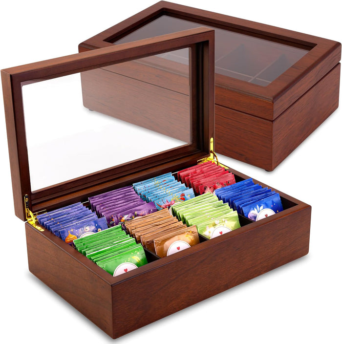 Tea Box - Luxury Wooden Tea Bag Organizer from The Apace Premier Collection