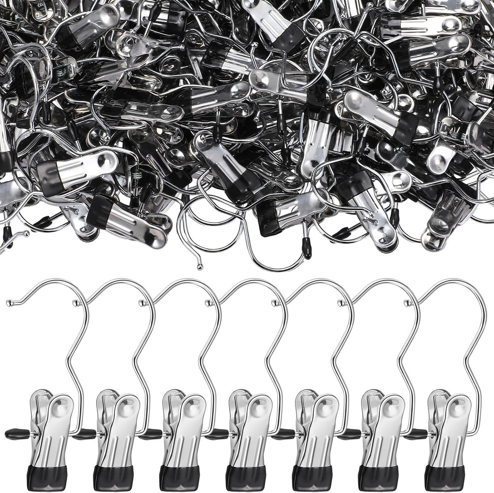 Yinder 250 Pcs Boot Hanger Clips Stainless Steel Hooks,Black