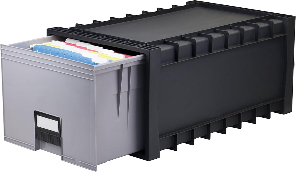 Storex, STX61106U01C, Archive Files Storage Box, 1 / Each, Black,Gray