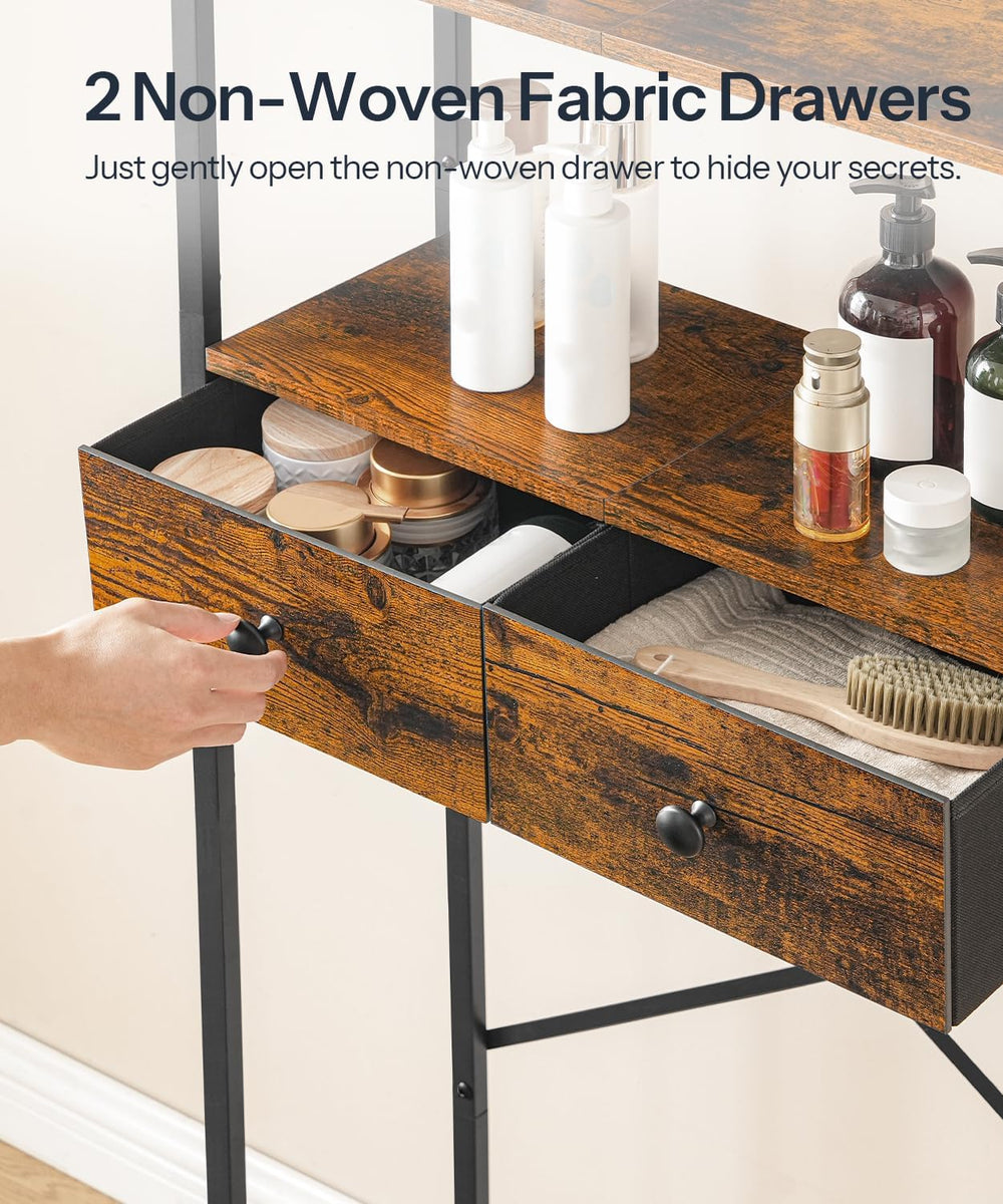 HOOBRO Over The Toilet Storage Rack with 2 Drawers, 3-Tier Bathroom Organizer...