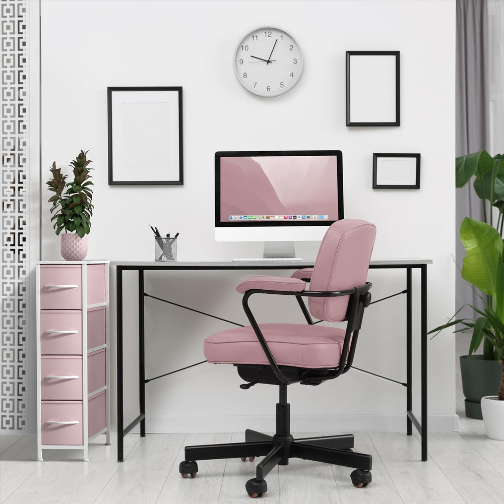 Sorbus 4-Drawer Narrow Dresser for Bedroom (Pink)