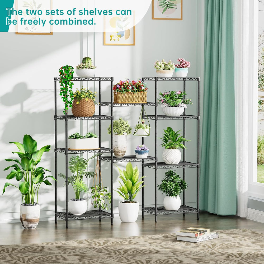 SINGAYE Small 5 Tier Shelves Wire Storage Shelving Adjustable Metal Shelf