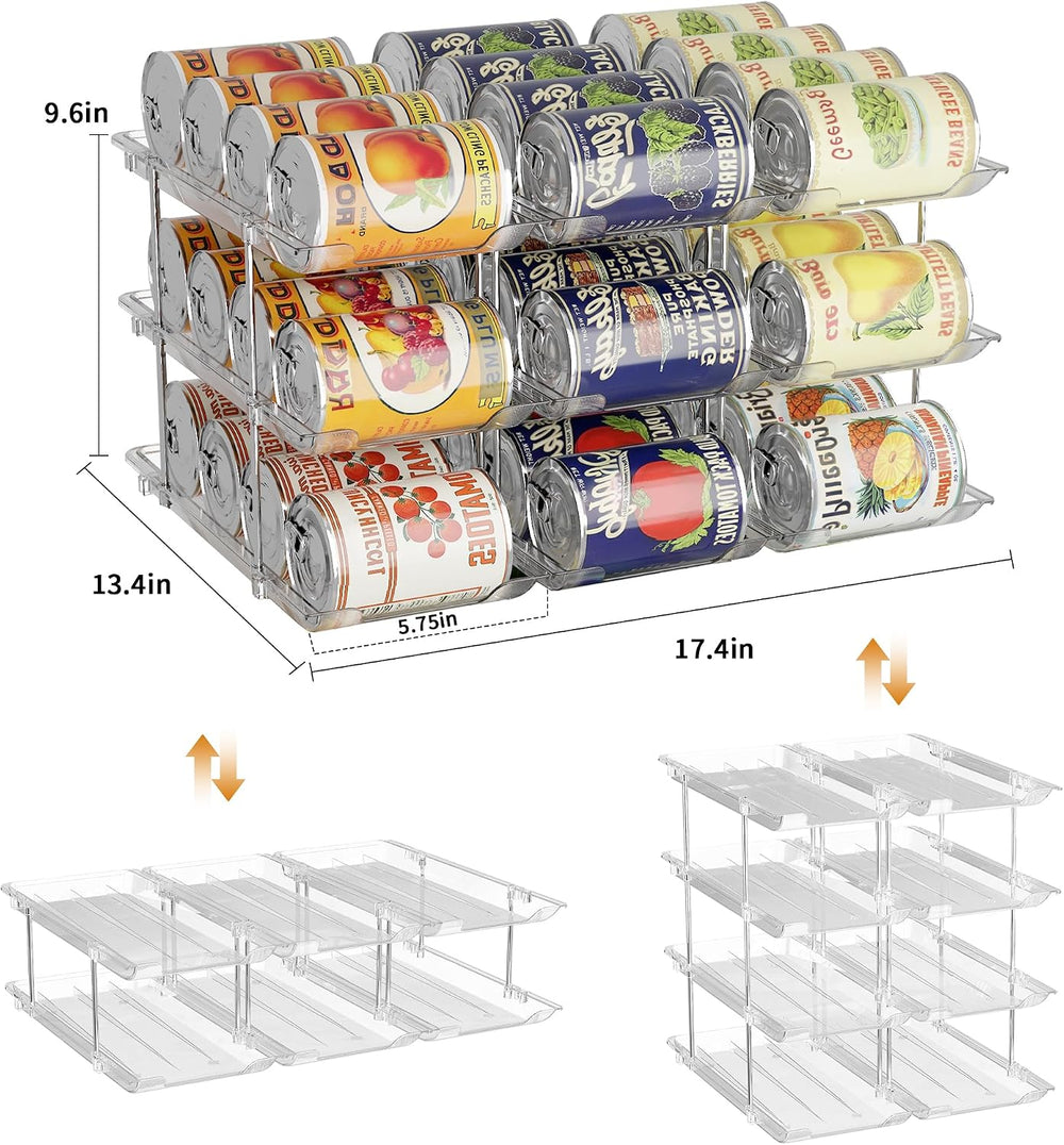 LXLXXL Can Organizer for Pantry Canned Food Storage Goods Holders 3 Tier