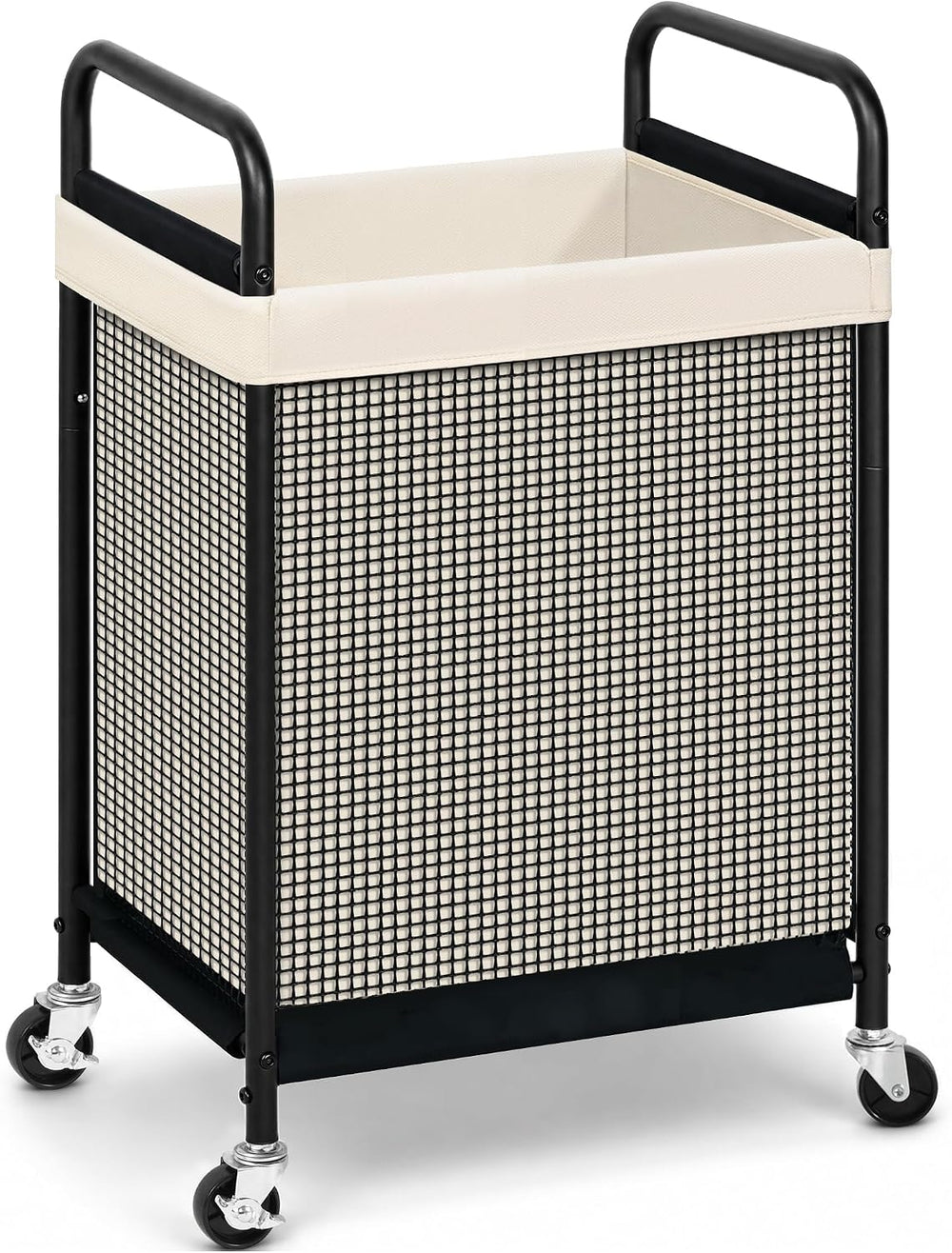 STORAGE MANIAC Rolling Laundry Hamper with Wheels 1-Section Laundry Sorter Ro...