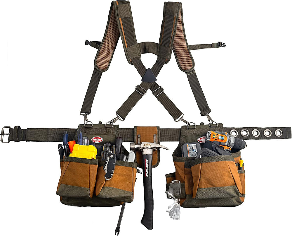 Bucket Boss Tool Belt and Bucket Tool Organizer Bundle