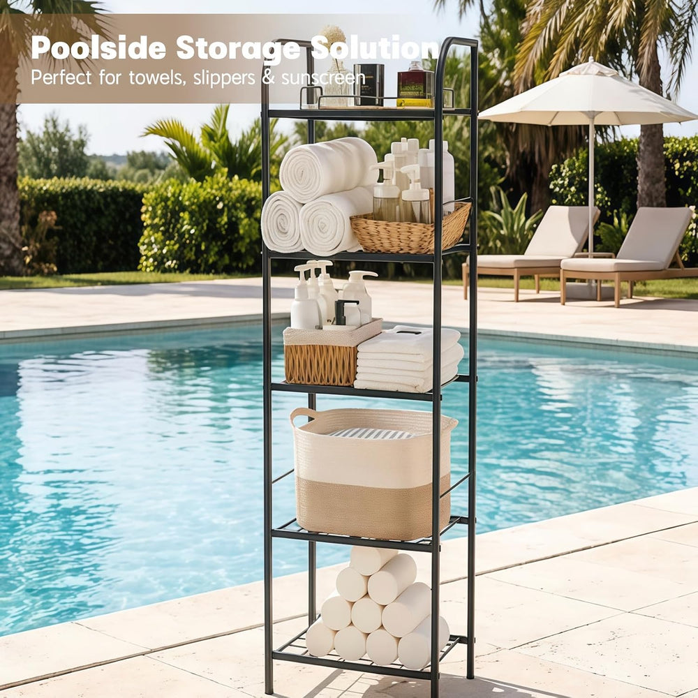 Towel Racks for Bathroom,5-Story Free Standing Towel Holder,Durable Metal Tow...