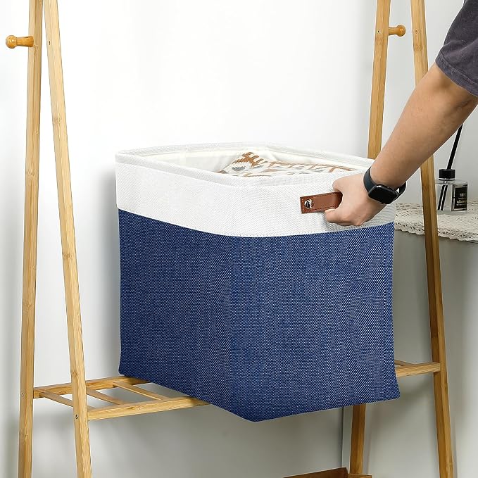 DULLEMELO 51L Large Baskets for Storage, Large Rectangular Baskets for Shelves