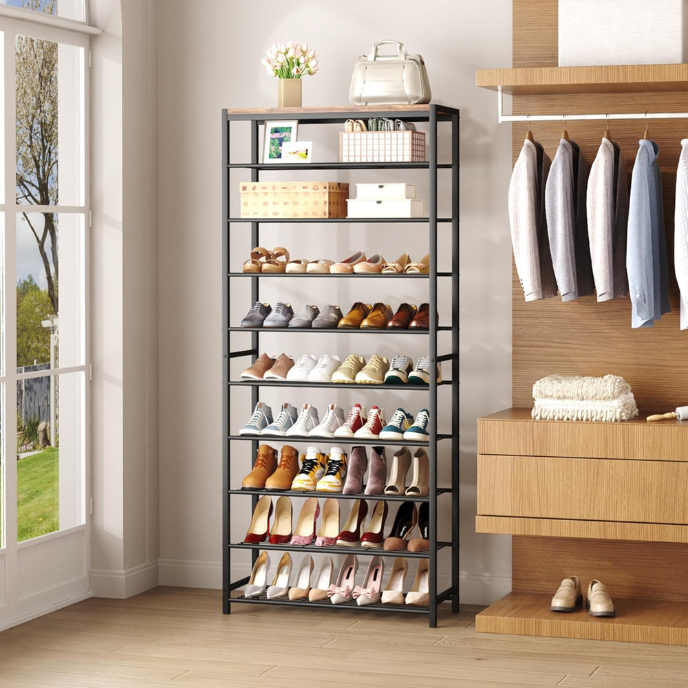 HOMEFORT 10 Tiers Shoe Rack Organizer,30" Shoe Storage Shelf for Closet,...