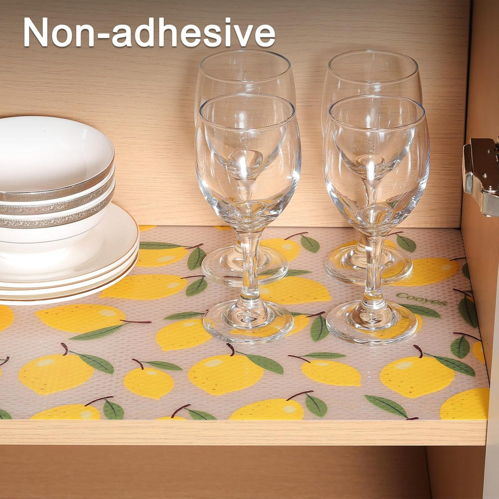 Cooyes Shelf Liner Non-Adhesive Cabinet Liner for Kitchen Drawer 11.8"x3...