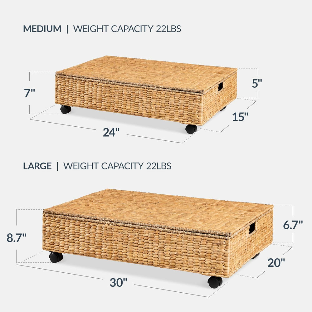 Best Choice Products Under Bed Storage Containers W/Lid, Wheels and Handles, ...