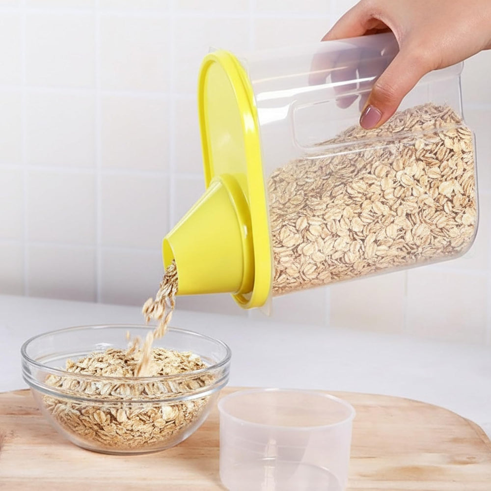 Basicwise Set of 3 Large 2.5-Liter and 3 Small 1.9-Liter Airtight Food Storag...