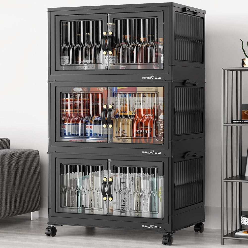 BROVIEW 240Qt Stackable Storage Bins