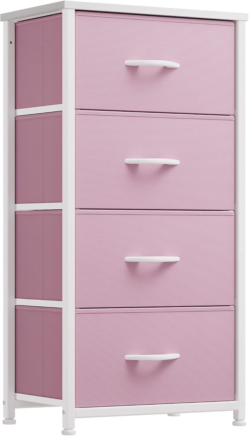 YITAHOME Dresser with 4 Drawers -Fabric Storage Tower, Organizer Unit for Bed...