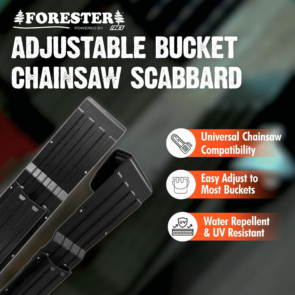 FORESTER Adjustable Bucket Chainsaw Scabbard | Chainsaw Holder for Bucket Tru...