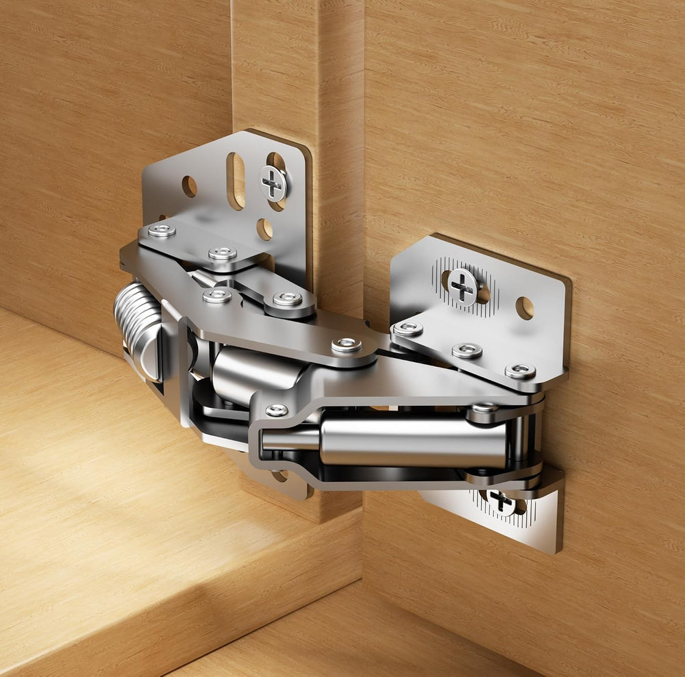 Chibery 10 Pack 90° RV Cabinet Hinges, Heavy Duty Surface Mount Soft Close Ac...