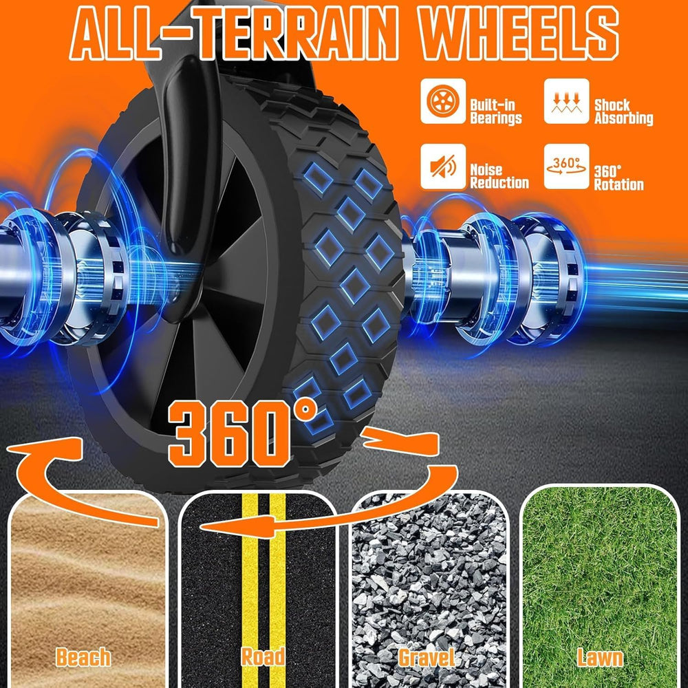 Yozoia Wagons Carts Foldable, Lightweight Portable Utility Shopping Cart with...