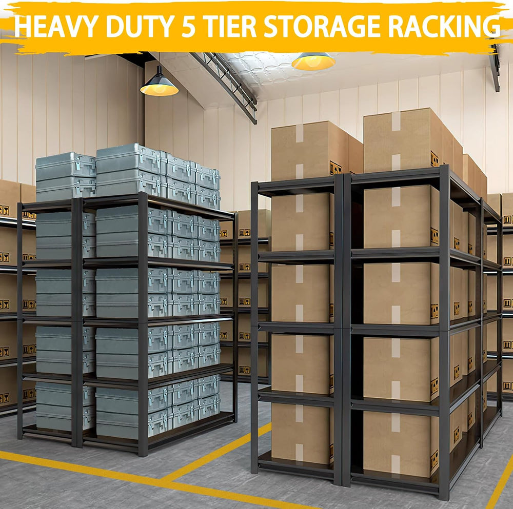 Heavy Duty Garage Shelving Units and Storage, 3000LBS 5 Adjustable Levels, 48...