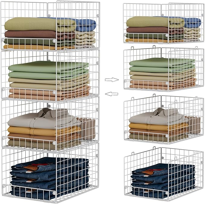 Stackable Closet Organizers and Storage
