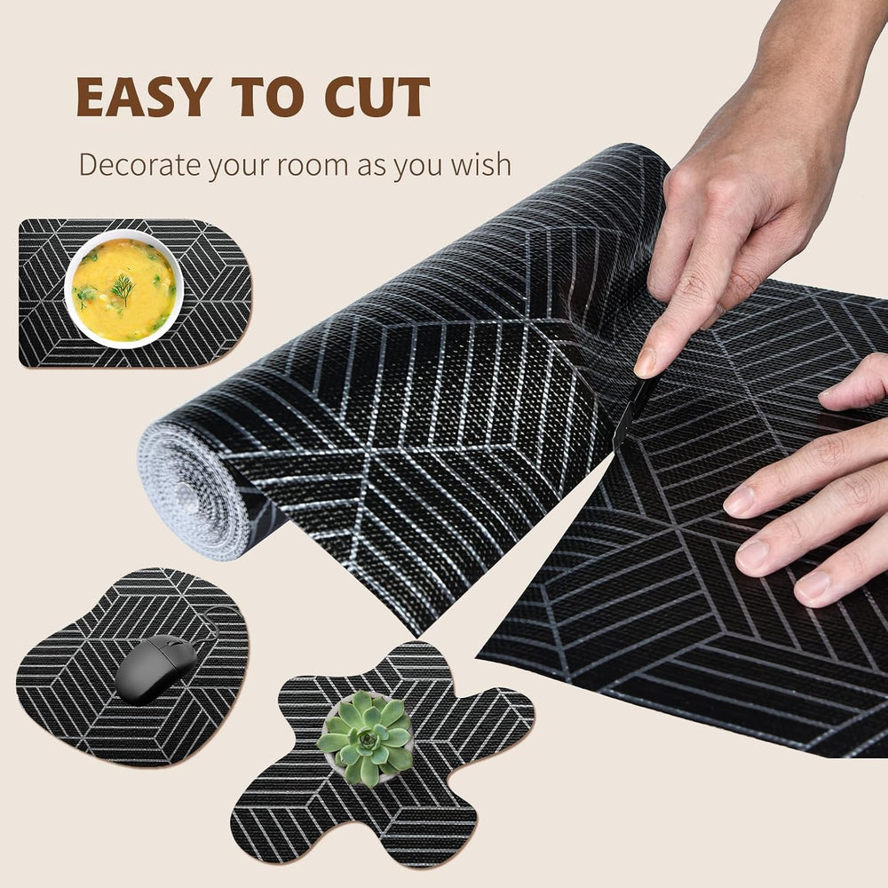 Shelf Liners for Kitchen Cabinets 17in x 20FT, Non Adhesive Cabinet Liner