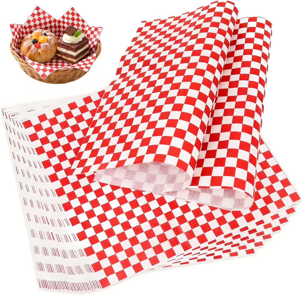 1000 Pcs Deli Paper Sheets 12x12", Premium Food Basket Liners, Grease Re...