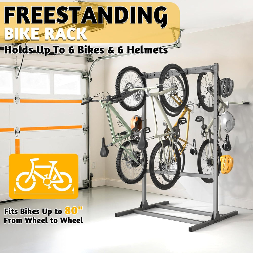 Ultrawall Freestanding Bike Stand, Vertical Bike Storage Rack for Garage