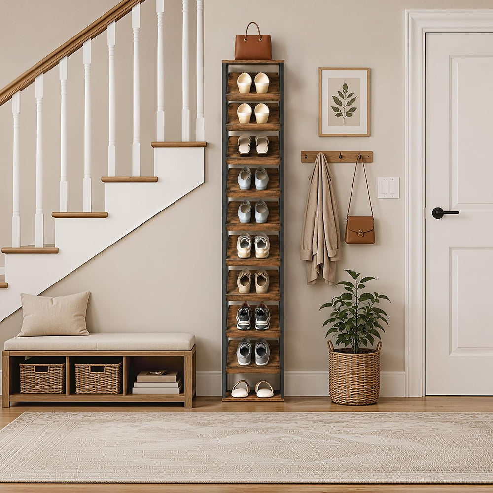 HOOBRO Vertical Shoe Rack, 10-Tier Shoe Organizer