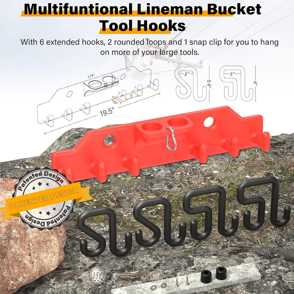 Lineman Tool Board, Bucket Truck Hook Organizer, Line Work Buckets Accessorie...