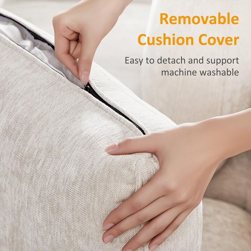 VANOMi Upholstered Square Modular Ottoman for Modular Sectional Sofa, Ottoman...