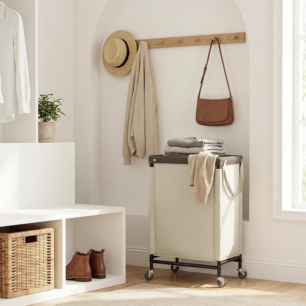 StorageWorks Laundry Hamper with Wheels and Removable Liner Bag