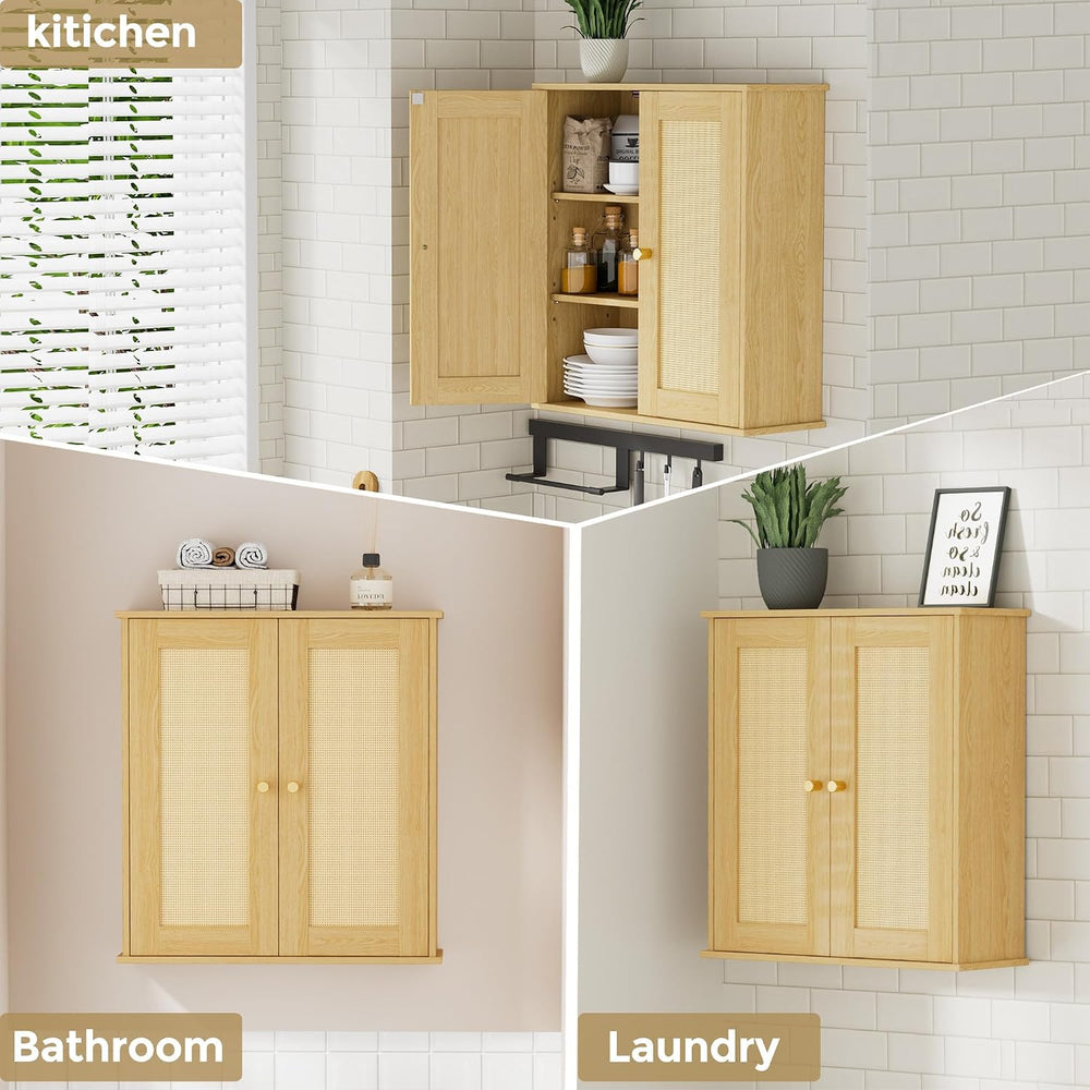 Bathroom Wall Cabinet, Medicine Cabinet with Adjustable Shelves