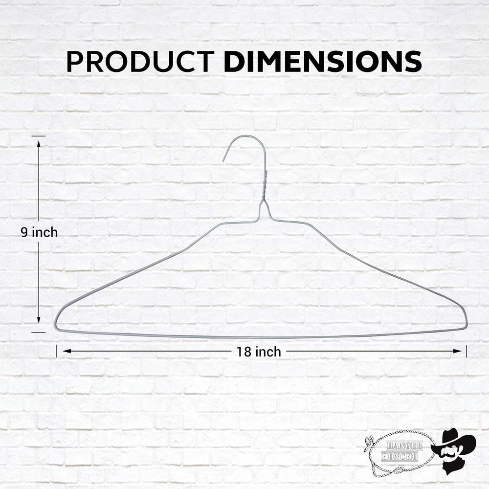 Wire Metal Clothes Hangers 200 Pack for Standard Size Shirts, Pants, Skirts, ...