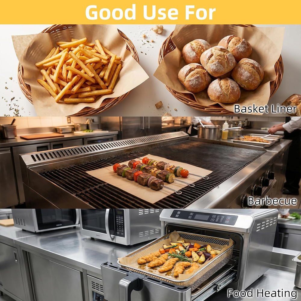 EcoDispose 12"x12" Pre-Cut Grease Resistant Deli Parchment Paper, 1...