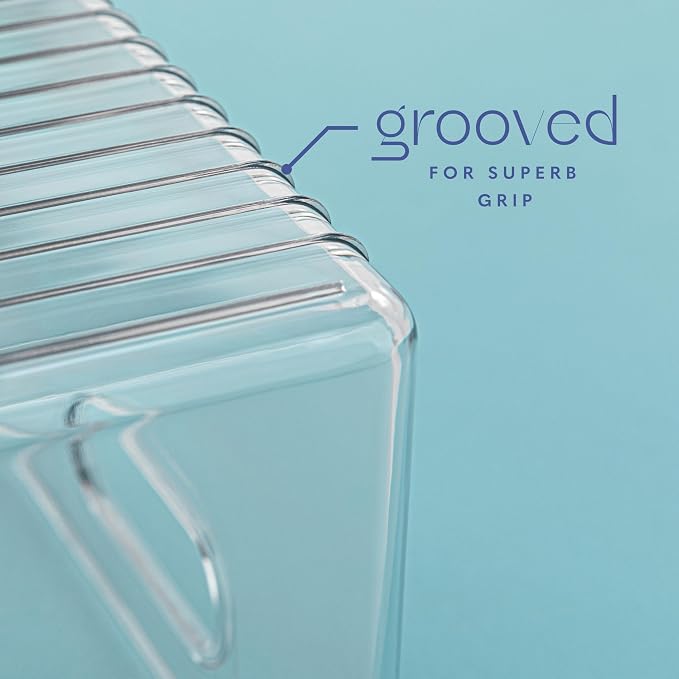 Plastic Food Storage 6 Pack Clear Container Bin