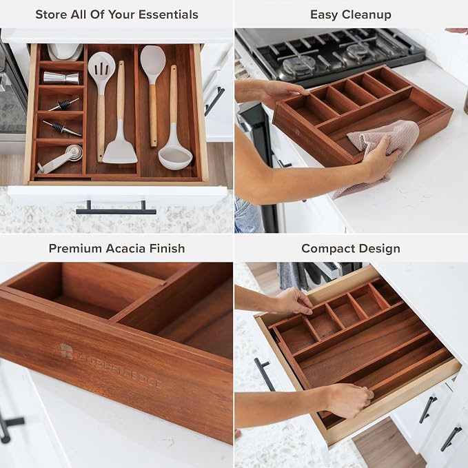 KitchenEdge Adjustable Kitchen Drawer Organizer