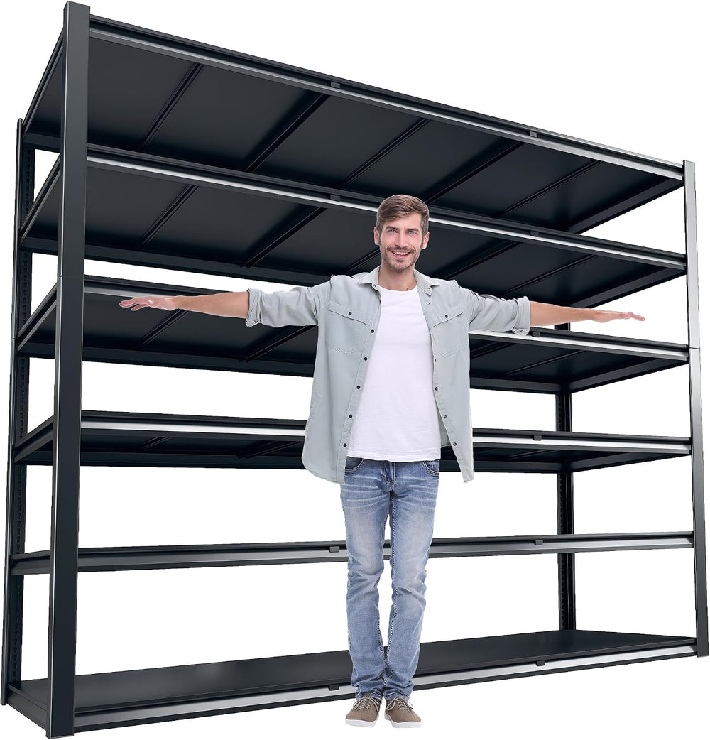 REIBII Heavy Duty Storage Shelves 3500LBS for Garage Workshop Warehouse