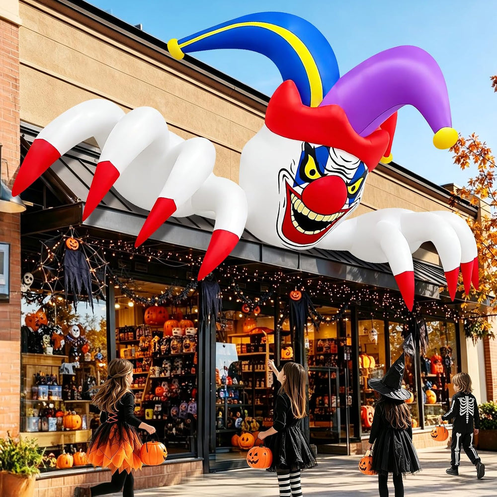 Kalolary 11FT Long Halloween Inflatables Clown Outdoor Decorations