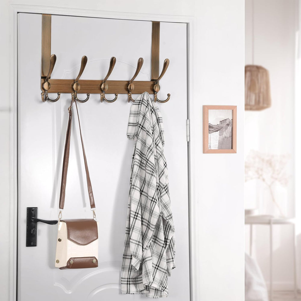 Dseap Over The Door Hook Hanger - Fits 1 3/8" to 1 3/4" Standard Do...