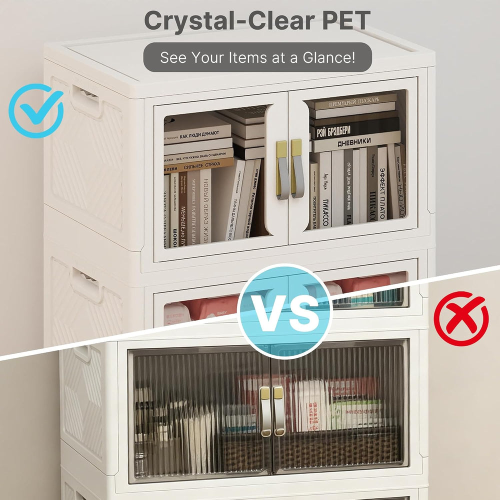 UAMFURI Stackable Storage Bins with Lids, 192QT Extra Large Storage Cabinet