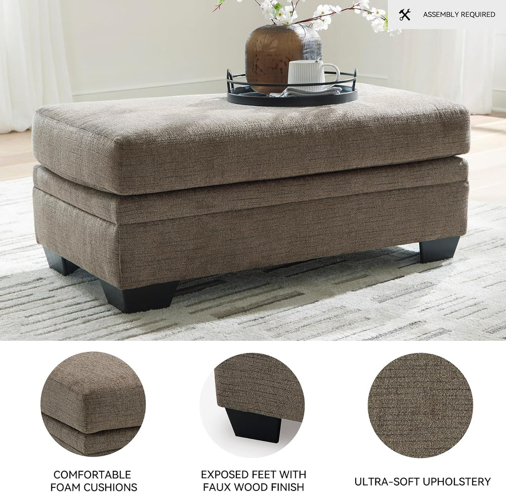 Signature Design by Ashley Stonemeade Upholstered Ottoman, Oversized Contempo...