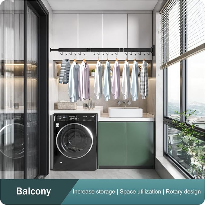 Clothes Drying Rack Wall Mounted, Drying Rack Clothing, Laundry Drying Rack