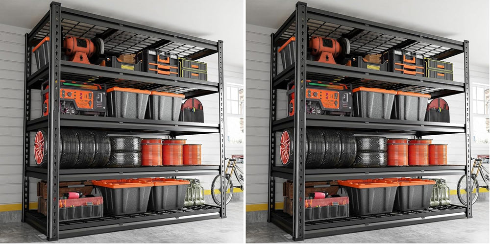 REIBII 48‘’W Garage Shelving,Adjustable Reinforcing Wire Mesh for Basement (P...
