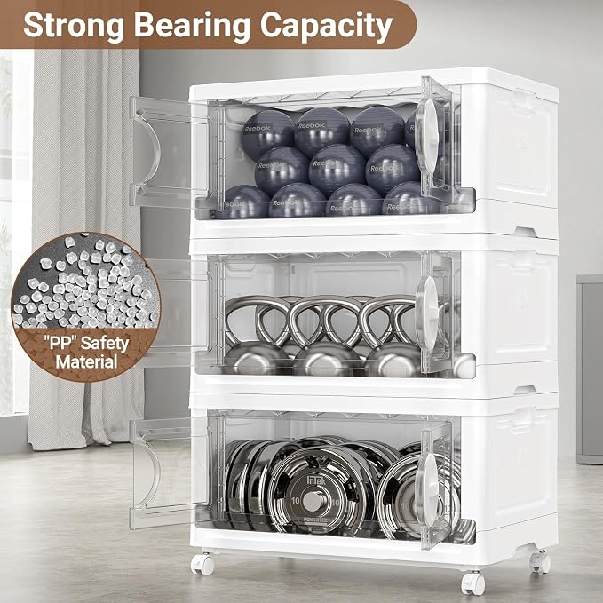 BROVIEW 360Qt Lockable Stackable Storage Bins