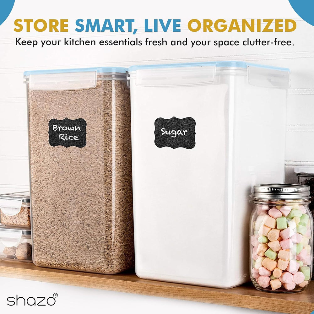 Shazo 2 PC (9.5L | 321 Oz) Extra Large Bulk Food Storage Containers with Airt...
