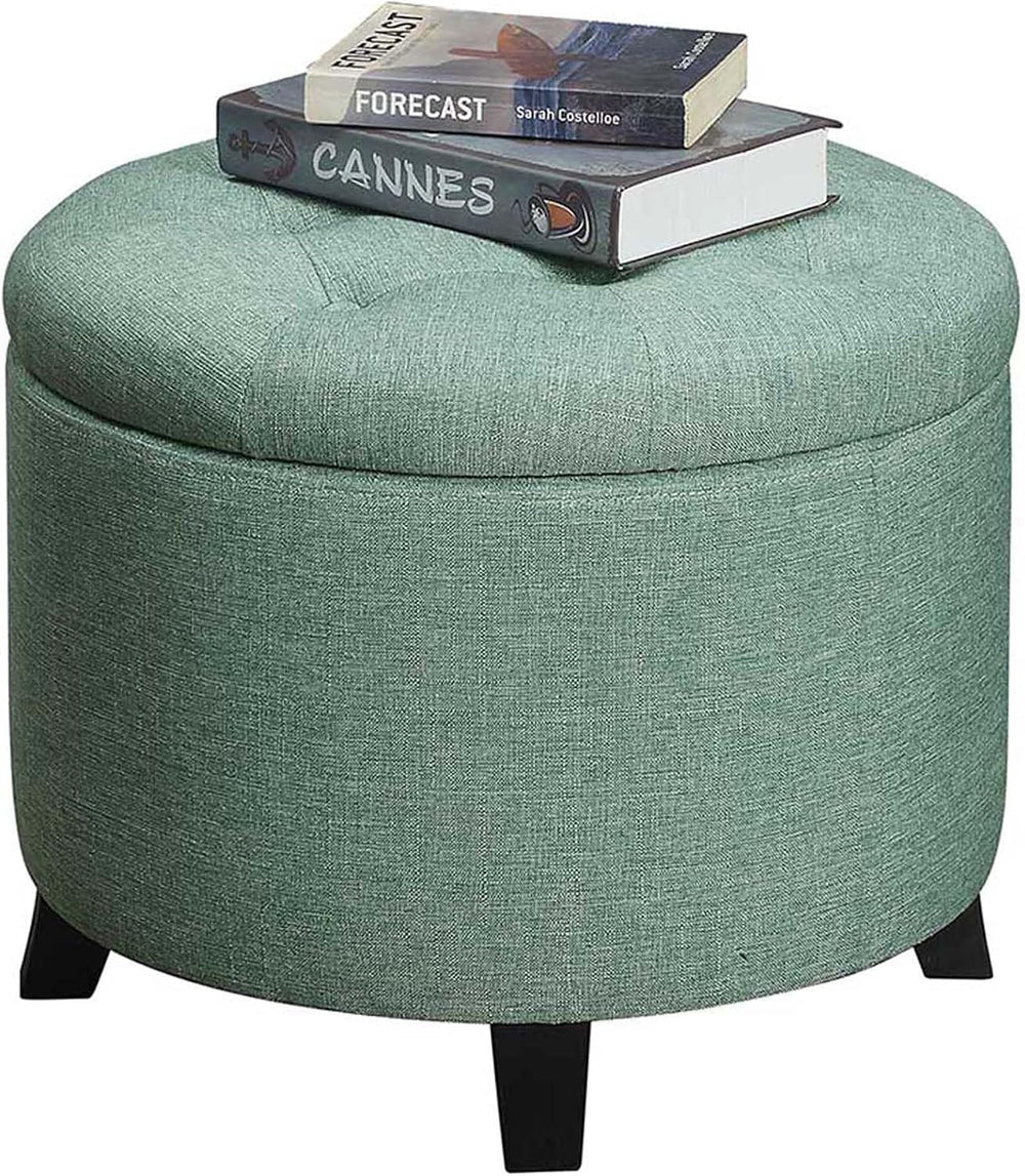 Convenience Concepts Designs4Comfort Round Storage Ottoman 19.75" - Vers...
