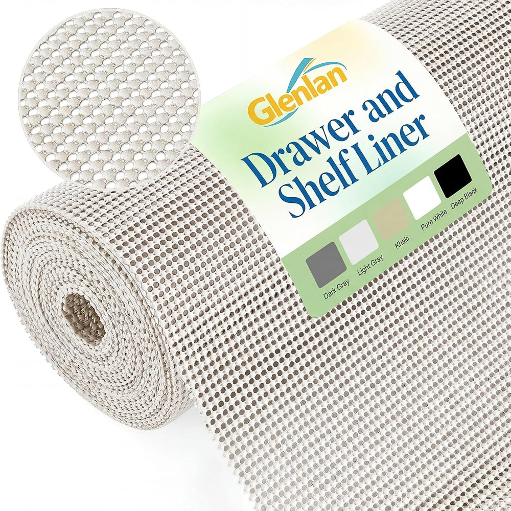 Drawer and Shelf Liner, Non-Adhesive Cabinet Liners for Kitchen Cupboard, Bat...