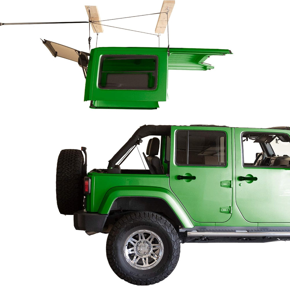 HARKEN Hoister Jeep Hardtop Remover Garage Storage Pulley Lift System for Wra...