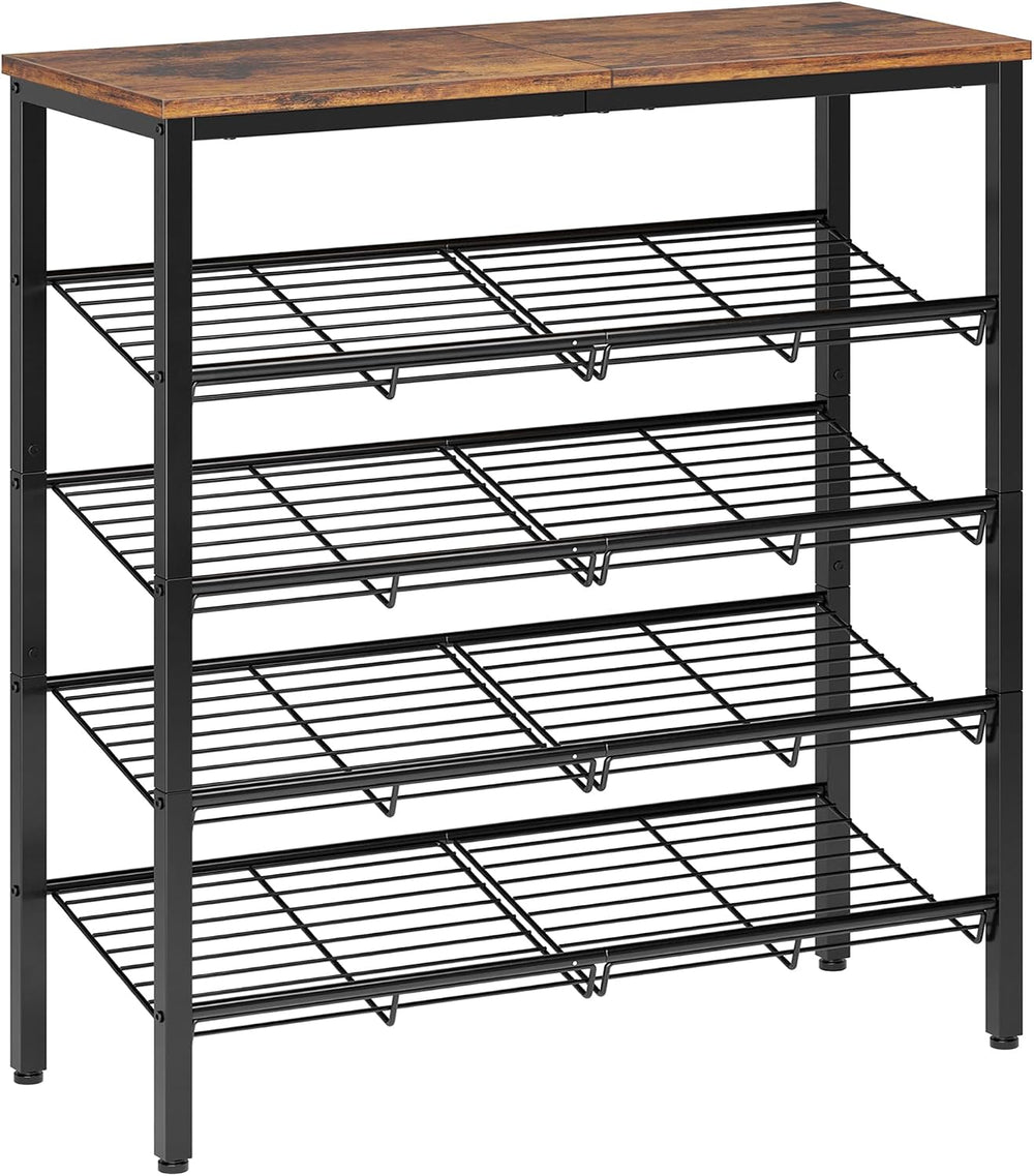 Nunsino Shoe Rack for Closet,5 Tier Shoe Organizer for Entryway,Shoe Shelf wi...