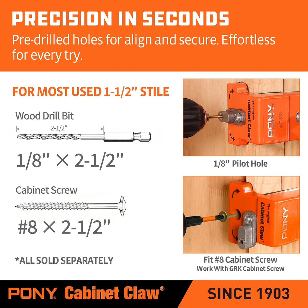 PONY 2-Pack Original Cabinet Clamps, 8510