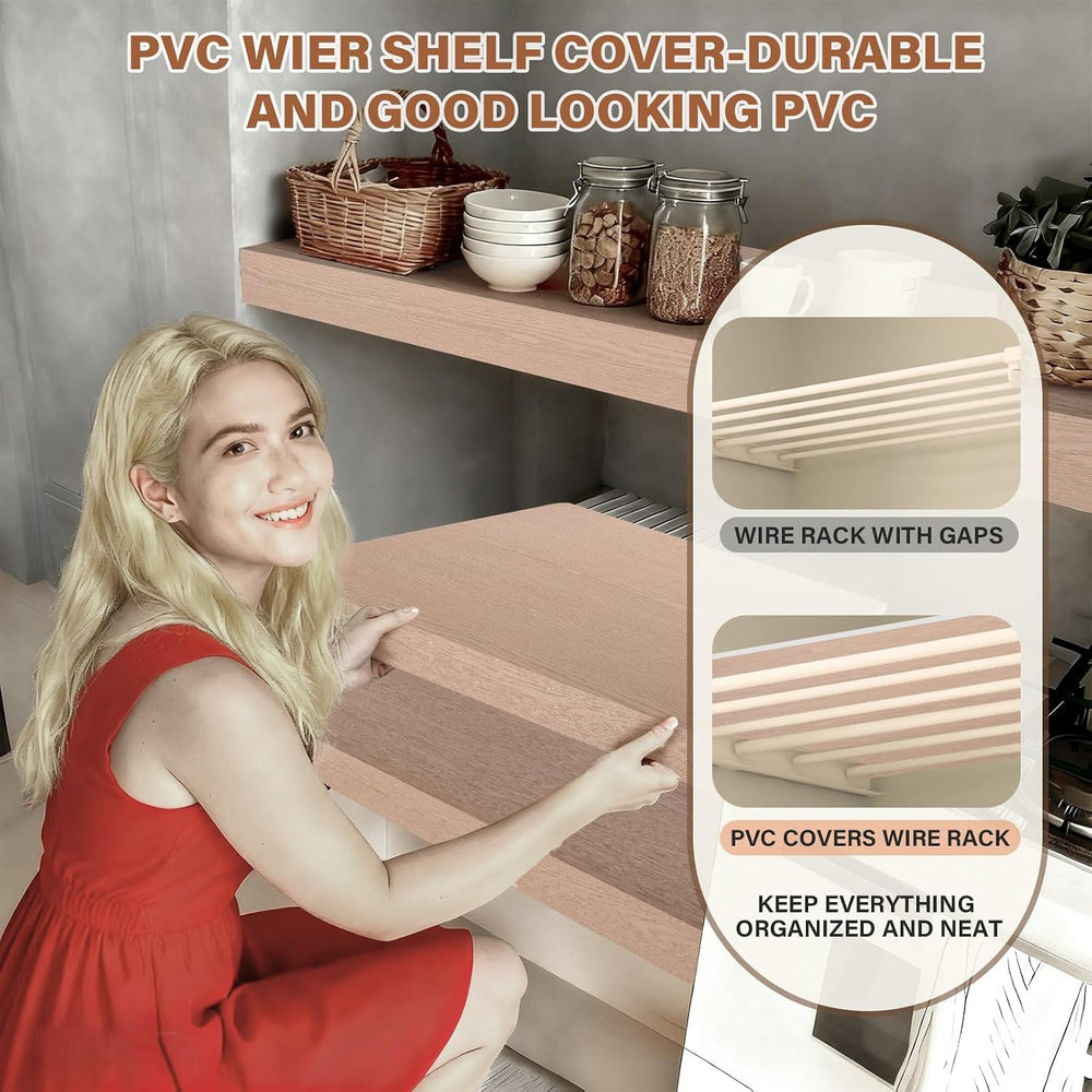 Wire Rack Covers, 24*12 Inch Shelf Covers for wire Shelving, Easy to Cut Clos...